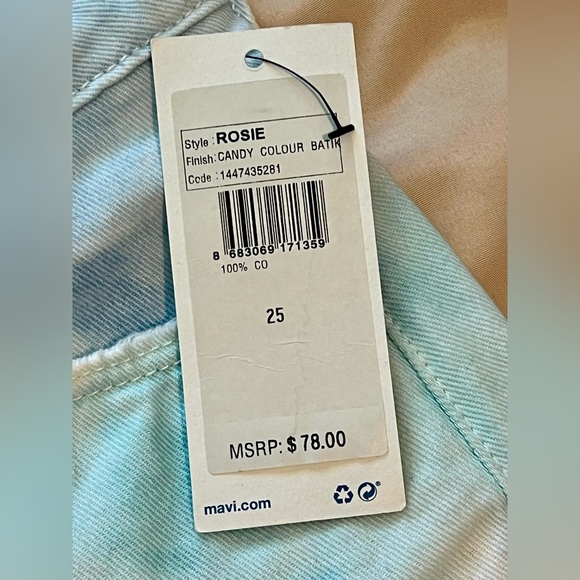 NWT MAVI Cotton Candy Colored Tye Dye Shorts - Picture 2 of 5